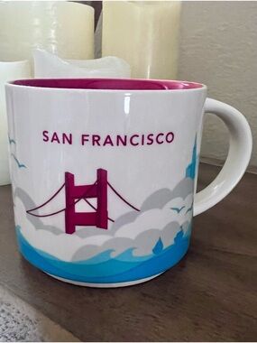 Starbucks YOU ARE HERE Series SAN FRANCISCO 14 fl oz Mug 2015 Golden Gate Bridge